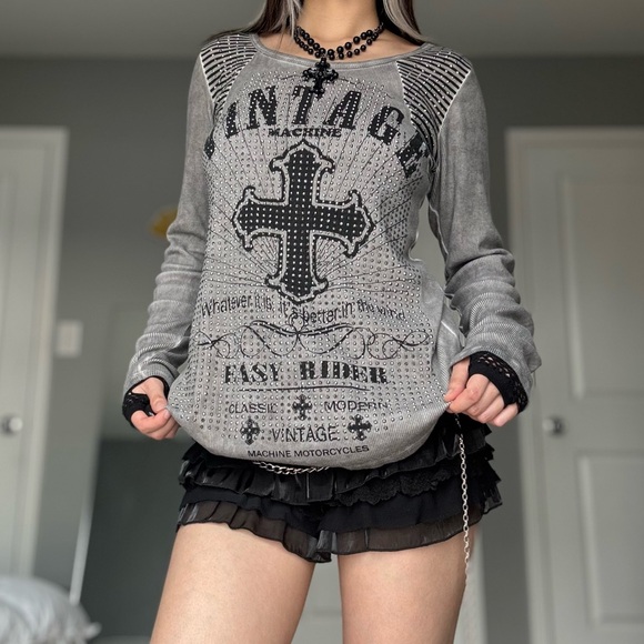 Vintage Rhinestone Top - Picture 4 of 14